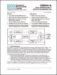 Click here to download CMX641AD2 Datasheet