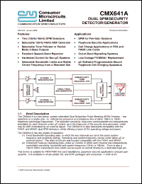 Click here to download CMX641AP4 Datasheet