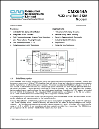 Click here to download CMX644A Datasheet