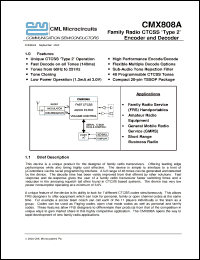 Click here to download CMX808A Datasheet