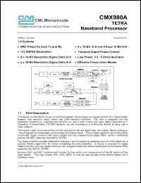 Click here to download CMX980A Datasheet