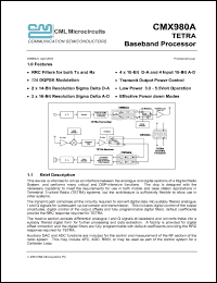 Click here to download CMX980 Datasheet