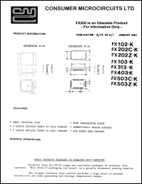 Click here to download FX313K Datasheet