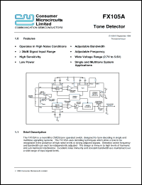 Click here to download FX105A Datasheet
