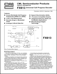 Click here to download FX613 Datasheet