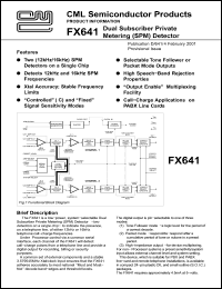 Click here to download FX641 Datasheet