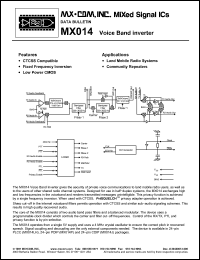 Click here to download MX014 Datasheet