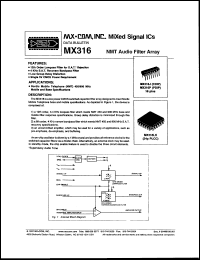 Click here to download MX316 Datasheet