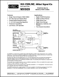 Click here to download MX609 Datasheet