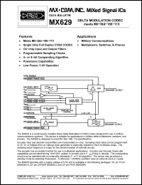 Click here to download MX629 Datasheet