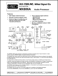 Click here to download MX806A Datasheet