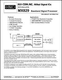 Click here to download MX829 Datasheet