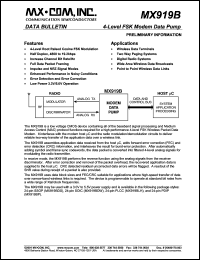 Click here to download MX919B Datasheet