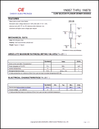 Click here to download 1N970 Datasheet