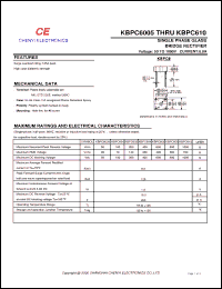 Click here to download KBPC6005 Datasheet