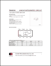 Click here to download TBA820M Datasheet