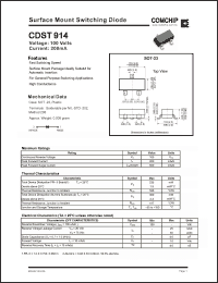 Click here to download CDST914 Datasheet