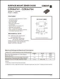 Click here to download CZRA4754 Datasheet