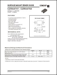 Click here to download CZRA4755 Datasheet