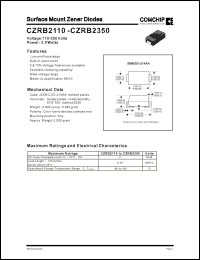 Click here to download CZRB2170 Datasheet