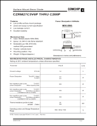 Click here to download CZRM27C150PC Datasheet
