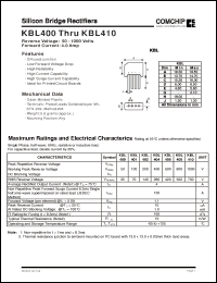 Click here to download KBL402 Datasheet