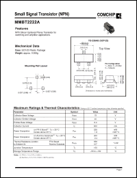 Click here to download MMBT2222A Datasheet