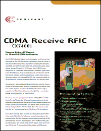 Click here to download CX74001 Datasheet