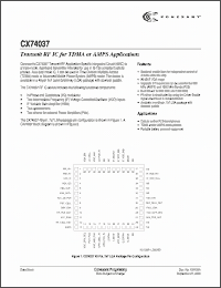 Click here to download CX74037 Datasheet