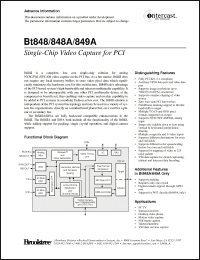 Click here to download Bt849AKPF Datasheet