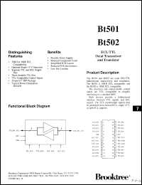 Click here to download BT502KC Datasheet