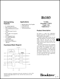 Click here to download BT103KC30 Datasheet
