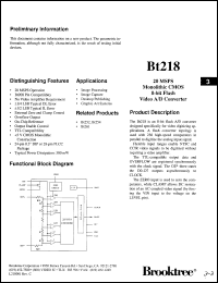 Click here to download BT218KP30 Datasheet