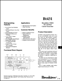 Click here to download BT431KPJ Datasheet