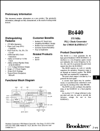 Click here to download BT440KHJ Datasheet