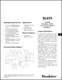 Click here to download BT459KG110 Datasheet