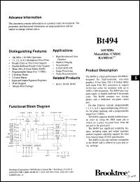 Click here to download BT494KG160 Datasheet