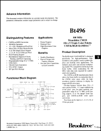 Click here to download BT496KG100 Datasheet