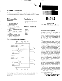 Click here to download BT692KHJ Datasheet