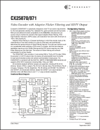 Click here to download CX25871 Datasheet