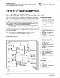 Click here to download CX28331-1X Datasheet