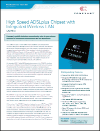 Click here to download CX94610 Datasheet