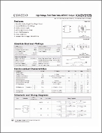 Click here to download KAQV212S Datasheet