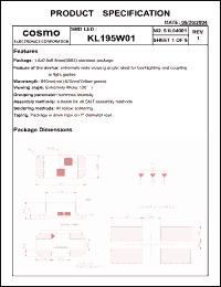 Click here to download KL195W01 Datasheet
