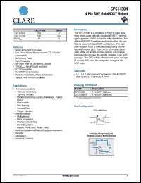 Click here to download CPC1150NTR Datasheet
