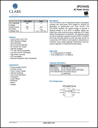 Click here to download CPC1943GS Datasheet