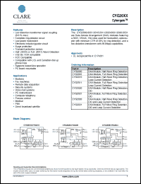 Click here to download CYG20 Datasheet