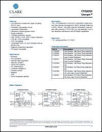 Click here to download CYG2020 Datasheet