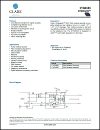Click here to download CYG2320 Datasheet