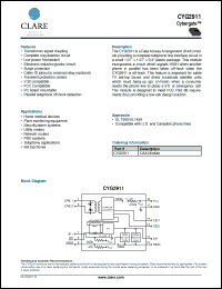 Click here to download CYG2911 Datasheet